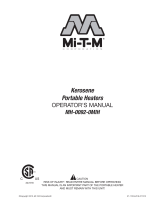 Mi-T-M MH-0092-0MIH Kerosene Indirect Ductable Heater El manual del propietario