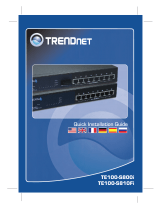 Trendnet TE100-S810Fi - Switch El manual del propietario