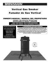 Brinkmann Vertical Gas Smoker El manual del propietario
