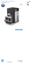 Philips SENSEO QUADRANTE HD7865/80 RED El manual del propietario
