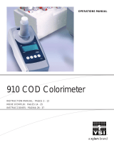Xylem 910 COD Colorimeter Manual de usuario