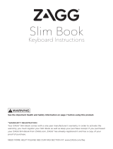 Zagg Slim Book iPad El manual del propietario