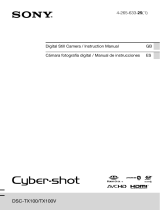 Sony Cyber Shot DSC-TX100 Manual de usuario
