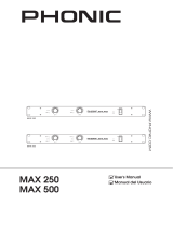 Phonic MAX 500 Manual de usuario