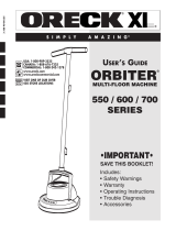 Oreck 550 Manual de usuario