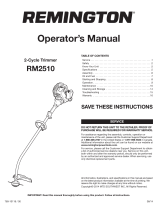 Remington RM2510 Manual de usuario