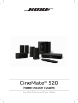 Bose cinemate 520 home theater system El manual del propietario