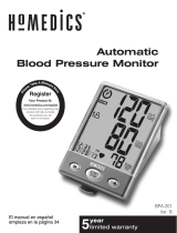 HoMedics BPA-201 Automatic Blood Pressure Monitor Manual de usuario