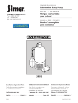 Simer Submersible Sump Pump El manual del propietario
