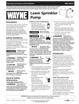 Wayne 62066-WYN1 Instrucciones de operación