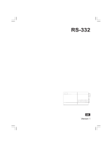 Sangean RS-332 Manual de usuario