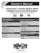 Tripp Lite SmartOnline 3-Phase 20kVA & 30kVA UPS El manual del propietario