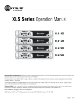 Crown XLS 1500 Manual de usuario