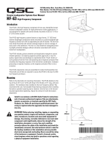QSC HF-63 Manual de usuario