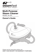 Sharper Image Deluxe Canister Steam Cleaner Manual de usuario