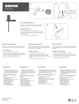 Shure Centraverse CVL Lavalier Condenser Microphone Manual de usuario