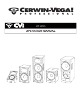 Cerwin-Vega CVi Serie Manual de usuario