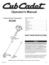 Cub Cadet SS270 Manual de usuario
