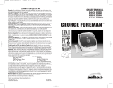 George Foreman GR20BWI Manual de usuario