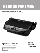 George Foreman GRP5842 El manual del propietario