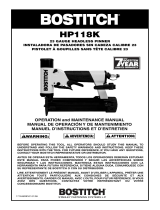 Bostitch HP118K Manual de usuario