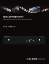 Klark Teknik DN32-USB Guía de inicio rápido