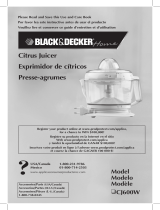 Black and Decker Appliances CJ600W Guía del usuario