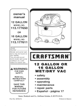 Craftsman 17765 - 5.0 Peak HP Wet/Dry Vac El manual del propietario