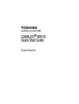 Toshiba Camileo B BW Camileo BW10 Guía de inicio rápido