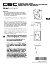 QSC SR-110 (D) Manual de usuario