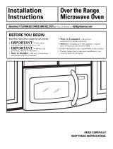 GE JVM3670WF - Profile Spacemaker XL 1800 36" Microwave Oven Manual de usuario