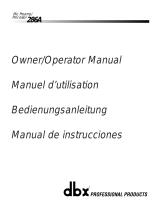 dbx 286A El manual del propietario