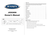Audiovox JCD3050 Manual de usuario