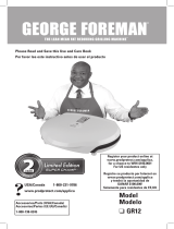 George Foreman Super Champ GR12 Manual de usuario