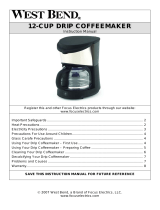 West Bend 12-CUP DRIP COFFEEMAKER Manual de usuario