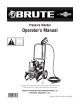 Simplicity OPERATOR'S MANUAL BRUTE 2100@1.9 PRESSURE WASHER MODEL- 020346-0, 020345-0 Manual de usuario