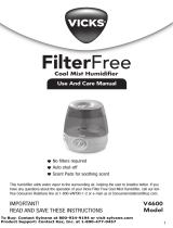 Vicks V4600 FilterFree Guía del usuario