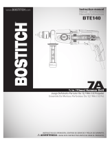 Bostitch BTE141K Manual de usuario