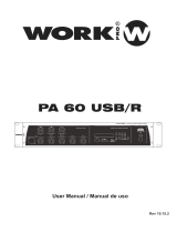 Work-pro PA 60 USB/R Manual de usuario