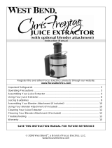 West Bend Chris Freytag 7000CF Manual de usuario