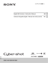 Sony Cyber Shot DSC-HX100 Manual de usuario