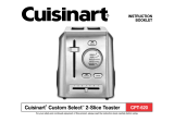 Cuisinart CPT-620 Manual de usuario