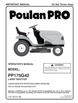 Poulan Pro PP175G42 El manual del propietario