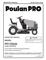 Poulan Pro PP175G42 El manual del propietario