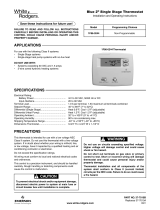 White Rodgers 1F86-0244 Installation And Operating Instructions Manual