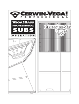 Cerwin-Vega Folded Horns JE, EL, AB Manual de usuario
