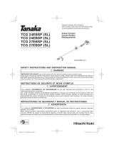 Tanaka TCG24EBDP Heavy-Duty 23.9cc Split-Boom Grass Trimmer El manual del propietario
