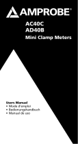 Amprobe AD40B & AC40C Mini Clamp Meters Manual de usuario