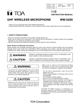 TOA WM-5220 Manual de usuario