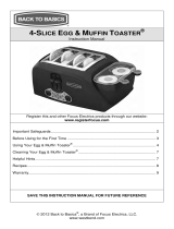 Back to Basics 4-SLICE EGG & MUFFIN TOASTER Manual de usuario
